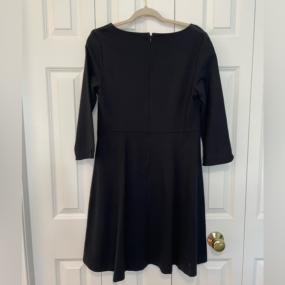 NWT Ann Taylor Ponte Black Dress - 8 - Picture 2 of 2